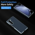 thumbnail image 4 of Allytechgroup Slim Phone Case for Samsung Galaxy Z Fold5, Luxury Carbon Fiber Shockproof Anti-Scratch Rugged Bumper Hybrid Case Cover for Galaxy Z Fold 5, Blue, 4 of 7