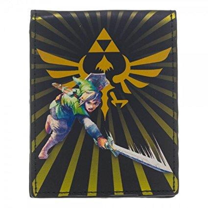 Nintendo Zelda Triforce Emblem Link Burst Wallet