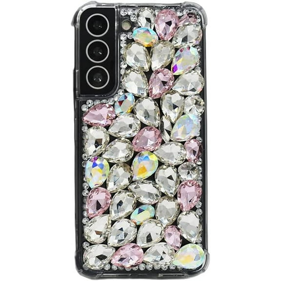 Bling Case for Samsung Galaxy S21, Luxury Phone Case for Galaxy S21 Women Case Cute Case with Sparkle Diamonds, Glitter Case Pretty Girls Case for Samsung S21