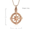 thumbnail image 3 of Vintage Nautical Compass Urn Pendant Necklace For Ashes for Unisex Cremation Pendant Memorial Urn Jewelry Keepsake Holder Necklace For Men Women, 3 of 7