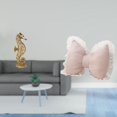 thumbnail image 2 of Estatua de resina,Estatua de resina para decoración del hogar,manualidades,oro,Cojín con lazo bonito,Almohada con forma de lazo,bonito cojín decorativo con lazo,Funda de almohada con lazo, 2 of 8