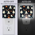 thumbnail image 2 of Halloween Ghosts LED Square Night Light - Compact and Energy Efficient Illumination for Bedrooms and Bathrooms - Plug-in Wall Lamp with Auto Sensor, 2 of 6