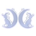 thumbnail image 1 of 5 Pendientes molde colgante decoración bruja Luna murciélago espejo molde de silicona, 1 of 5