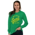 thumbnail image 4 of Inspirational Never Settle For Less Long Sleeve TShirt Men Women Brisco Brands 3X, 4 of 6