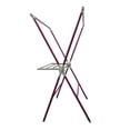 thumbnail image 1 of Benjara BM96036 Plastic & Metal Frame Folding Laundry Rack, Pink & White, 1 of 1