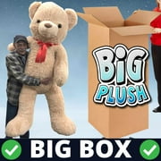 Giant 6 Ft Stuffed Plush Teddy Bear - Extra Large 72 Inch Big Plushie