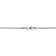 thumbnail image 4 of 14k White Gold 24 Inch 1.5mm Rope Chain Necklace Pendant Charm, 4 of 9