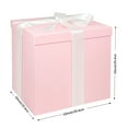 thumbnail image 2 of Large Gift Box with Lids 10x10x10 Inches, Ribbon& Cut Paper Shred with Card, for Birthdays, Graduations, Anniversaries, Christmas, Halloween, Valentine's Day, 2 of 6
