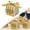 Gold, variant on Goowood Graduation Party Favors 2026 Cap Candy Box Silver Mini Graduation Caps Gift Box for Guests
