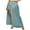 #0136-Blue, variant on Women's Maxi Skirts Wrap Tie Side Split Hem Skirts Casual Beach Cover Up Style Lightweight Breathable Flowy Loose Fit Summer Skirts
