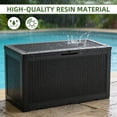 thumbnail image 3 of Joxxoaa 100 Gallon Waterproof Large Resin Deck Box Indoor Outdoor Lockable Storage Container for Patio Furniture Cushions Garden Tools (Black) /（Grey）, 3 of 7
