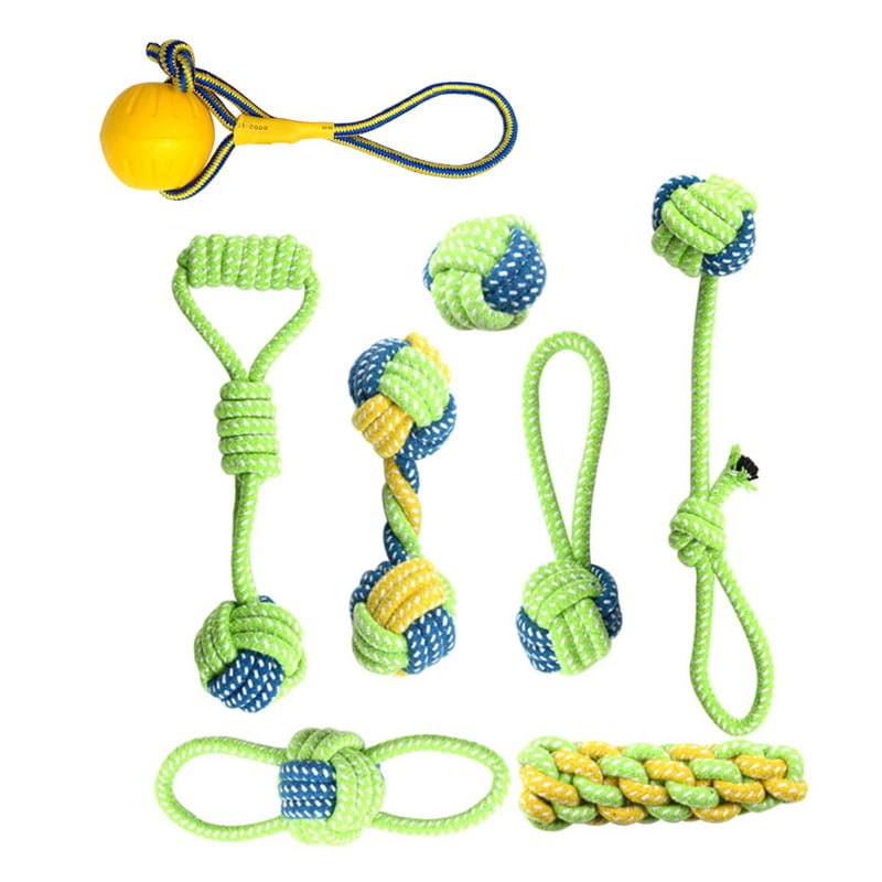 13 Pieces Rough Rope Dog Chew Toys More Funny Long Lasting Indestructible Dog Promote the Relationship Keep Healthy