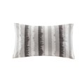 thumbnail image 1 of Ink+Ivy Chet Embroidered Cotton Oblong Pillow Grey Oblong, 1 of 2