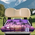 thumbnail image 2 of Bulopur Hawaii Waterproof Golf Cart Seat Covers Easy to Install Golf Cart Towel Seat Covers with 4 Front Pockets& Nonskid Bottom Fits for EZGO, Yamaha, Club Car, 2 of 8