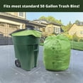 thumbnail image 2 of Simply Bio 64 Gallon Compostable Trash Bags Flat-Top, Heavy Duty Extra Thick 2 Mil, 242.27 Liter, 12 Bags, Large Lawn and Yard Waste Bag, ASTM D6400, US BPI and OK Compost Home Certified, 2 of 7