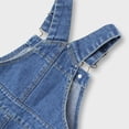 thumbnail image 6 of YunPes Denim Overalls for Girls Adjustable Strap Stretchy Bib Overall Jean Jumpsuits Pants Kids Cute Sleeveless Jeans Romper, 6 of 8