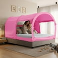 thumbnail image 1 of Tienda de Cama LEEDOR Dream Tents Dosel Refugio Cabaña Rosa para Cama Individual, 1 of 8