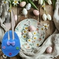 thumbnail image 7 of JingChun Clearance Under $2.00 Easter Eggs Utensil Cutlery Pouch Bags Silverware Bag 7.6x5.5 Inch Utensil Sleeve for Knife forks Easter Table Decoration, 7 of 7
