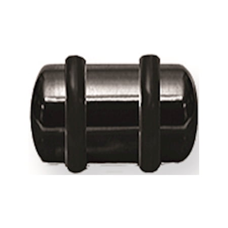 Designer Stainless Steel Plated Sgss Plug W Rounded Ends 0G (8.230Mm) 1/2 (13Mm) Long Black (Zr- Made In China -Jewelry By Sweet Pea Creations