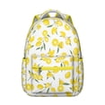 thumbnail image 1 of Modern Lemon Students Backpack Cute Yellow Fruit School Bag with Bright Floral Design, Durable and Comfortable, 1 of 6