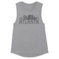 thumbnail image 1 of Skyline Atlanta Georgia Women's Muscle Tank X-Large Heather Grey, 1 of 5