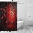 thumbnail image 2 of Coolnut Shower Curtain Christmas Balls Bathroom Decor Watercolor Shower Curtain Sets Fabric Cloth Bathroom Curtains with Hooks 60x72 Inch, 2 of 6