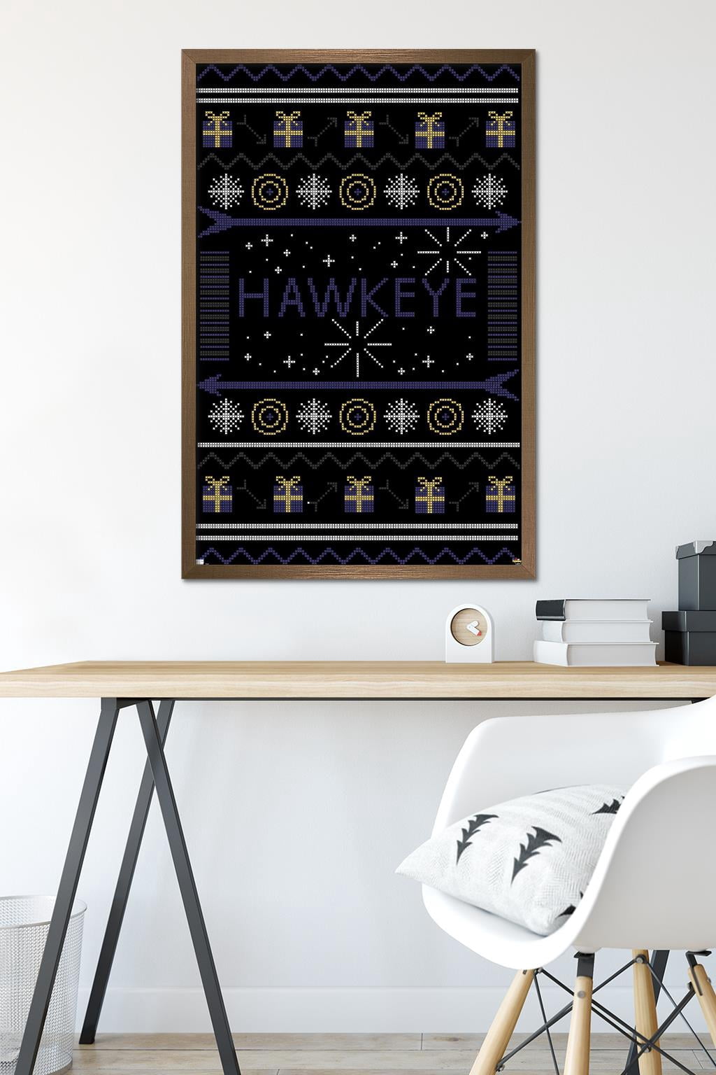 Marvel Hawkeye - Hawkeye Sweater Wall Poster, 22.375" x 34", Framed