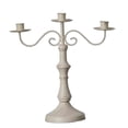 thumbnail image 2 of Candelabro con brazos, candelabro de Metal, adorno europeo, candelabro decorativo para mesa de comedor, fiesta, decoración del hogar 3 brazos blanco, 2 of 9