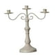 thumbnail image 2 of Candelabro con Brazos Candelabro de Metal Portavelas para Boda, Sala de Estar, Mesa de Comedor, Dormitorio, Decoración Del Hogar 3 brazos blanco, 2 of 9