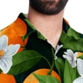 thumbnail image 5 of Tangerine Men's Short Sleeve Beach Shirts, Casual Printed Button Down Poplin Shirt Summer., 5 of 6