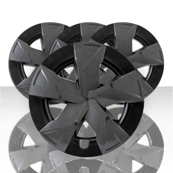 Set of 4 Snap-On Black/Charcoal 17" Wheel Covers for 2023-2026 Toyota Prius LE