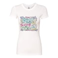 thumbnail image 2 of Wild Bobby, God Grant Me Serenity Courage and Wisdom Prayer Faith, Inspirational/Christian, Women Slim Fit Junior Tee, White, Small, 2 of 3