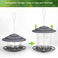 thumbnail image 3 of Hanging Bird Feeders for Outside,Bird Seed for Outside Wild Bird Feeders for Garden Yard Outdoor Decoration,Round Roof Design for Sun-Proof and Rainproof, 3 of 9
