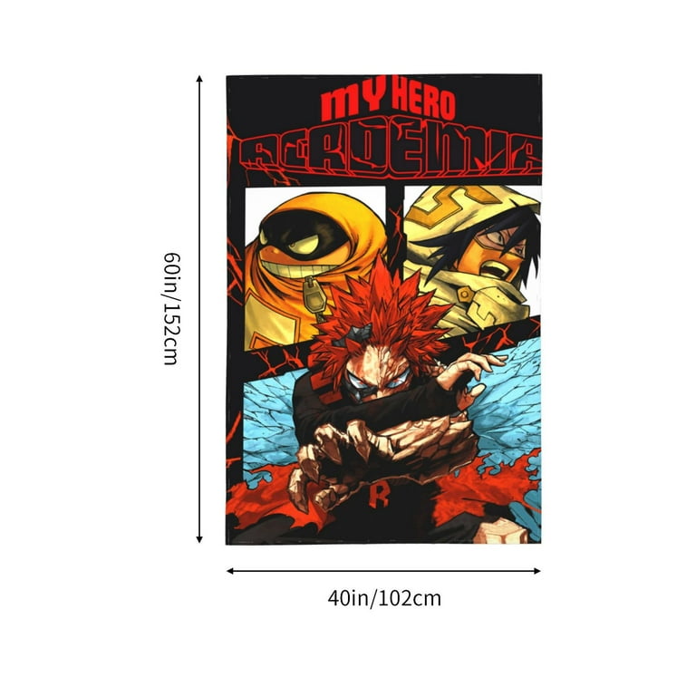 My Hero Academia Bnha Kirishima Tapestry Wall Hanging Home Decoration Wall Blanket Dormitory Living Room Bedroom Backdrop Poster 60x40inch
