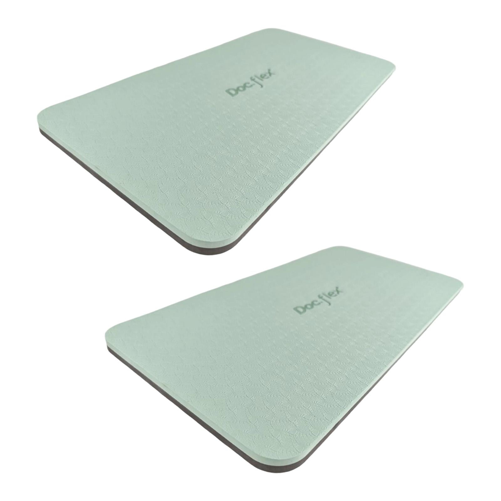 2 Pieces Pilates Yoga Mat Exercise Pad Portable TOE Material for Home Gym and Studio Workouts for Women