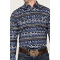 thumbnail image 3 of Cody James Men's Coyote Trail Southwestern Print Long Sleeve Snap Western Shirt - CJSU24W7-LTBL Medium, 3 of 4