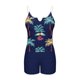 thumbnail image 5 of Traje de baño tankini de dos piezas para mujer, informal, de gran tamaño, de color liso, con parte superior dividida y acolchado en el pecho. Traje de baño tankini para mujer. Traje de baño de dos pie, 5 of 6