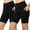 Black, variant on BadPiggies 2-Pack Women High Waist Active Yoga Shorts Side Pockets Bike Shorts Cycling Workout Compression Pants (XL, Black+Gray)