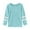 Blue, variant on MIXUE Toddler Girls Tops & T-Shirts Solid Color Crew Neck Long Sleeve Loose Sweatshirts Tops Sportwear,Green,2-3 Years