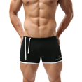 thumbnail image 1 of Men's Swim Boxer Briefs Summer Beach Swimsuit Board Shorts 1010, 1 of 5