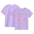 thumbnail image 5 of Toddler Girls Short Sleeve T-Shirts School Uniform Quick Dry 24 Months 2t 3t 4t 5t 6t 7t Athletic Tops Dance Casual Beach Vacation Summer Wear Gibobby,7-8 Years,Purple, 5 of 5