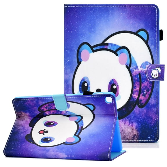 Case Cover for Samsung Galaxy Tab A7 10.4" T500 T505, Allytech Premium PU Leather Folio Flip Cover Multi Angle Stand Corner Protection Shockproof Case Cover for Samsung Galaxy Tab A7 10.4", Panda