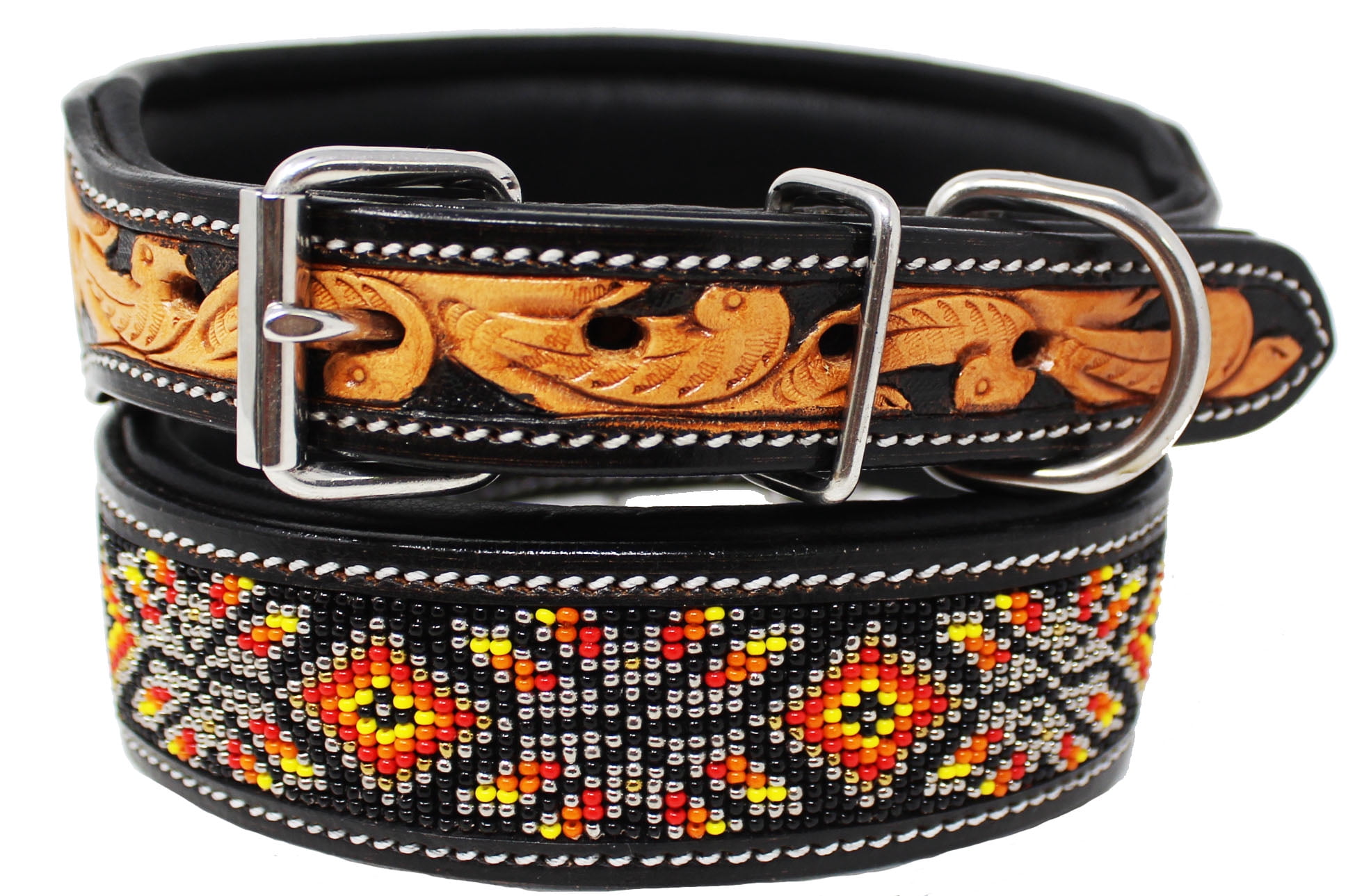 western beaded dog collars