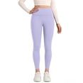 thumbnail image 6 of Buttery Soft Leggings for Women - High Waist 7/8 Length Workout Gym Yoga Pants Purple M, 6 of 7