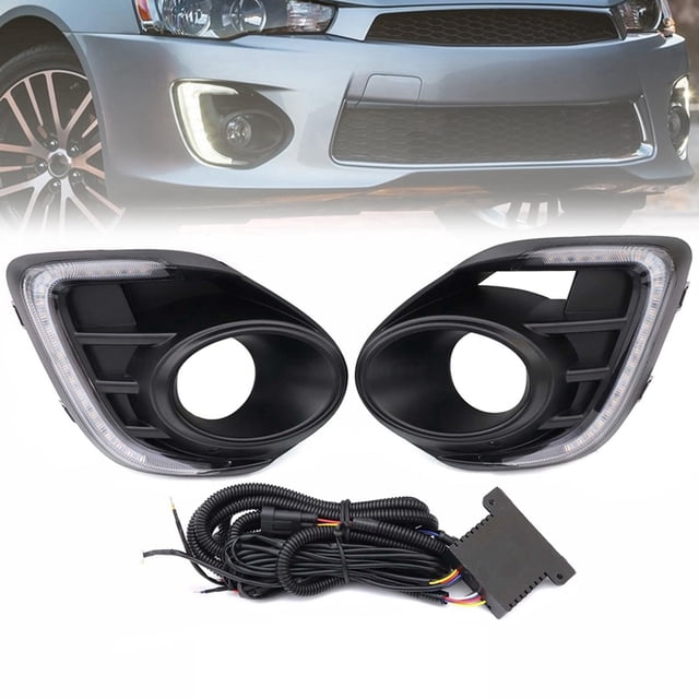 Para 2016-2019 Luz LED de Circulación Diurna DRL Luz de Señal de Lámpara Antiniebla Accesorios para Automóvil, + Amarillo