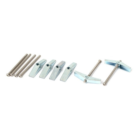 3mm x 50mm Male Thread Spring Toggle Hollow Plasterboard Cavity Wall Bolts 6