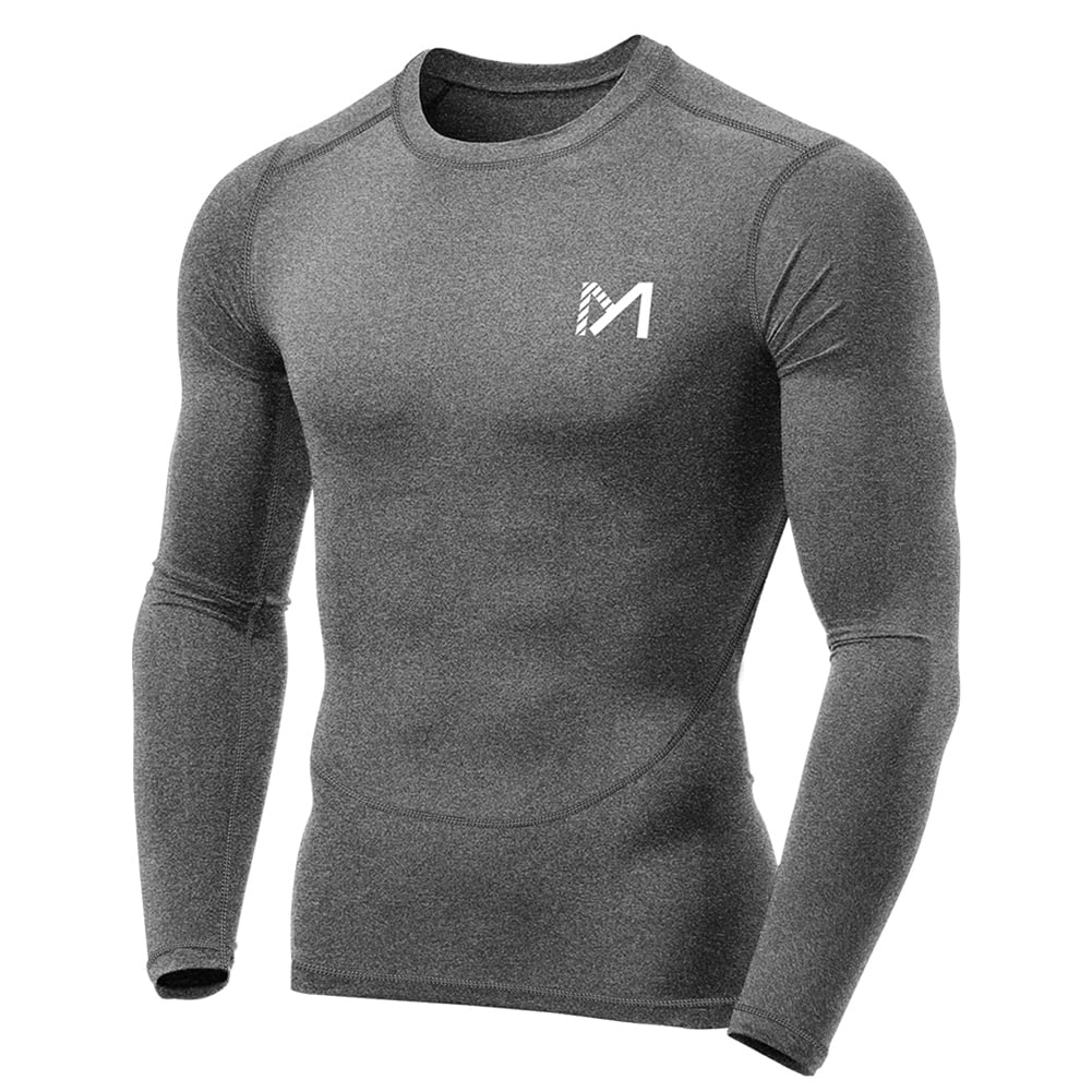 MEETYOO Cool Dry Compression Shirts, Long Sleeve Athletic Workout