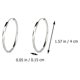 thumbnail image 4 of 1pair Simple Circle Pendientes Creative Fashion Ear Cadenas Mujeres Joyerías Silver, 4 of 6
