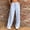 Light Blue, variant on Women Pants Knit Grid Drawstring High Waisted Wide Leg Pants Soft Cozy Trousers with Pockets