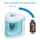 thumbnail image 5 of Sacapuntas eléctrico, sacapuntas eléctrico y con pilas para niños, sacapuntas inalámbrico automatizado para la escuela, el hogar, la oficina, el aula y más, 5 of 7